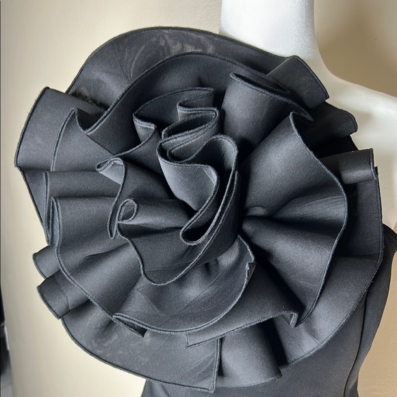 Nikki Lund Elegant Black One-Shoulder Dress - Picture 2 of 16